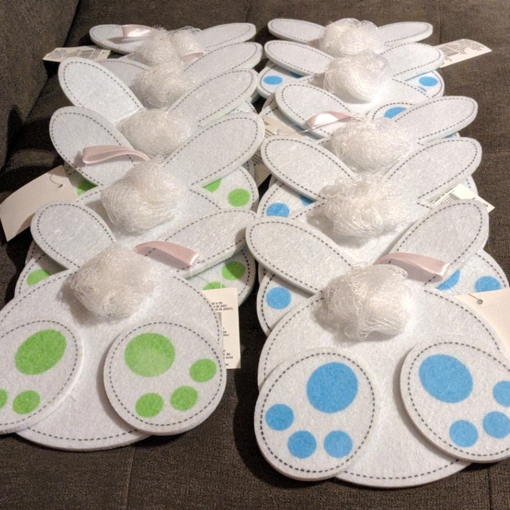 NEW 10 Peter Cottontail Felt & Mesh Easter Bunnies